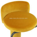 New style advanced sense backless yellow bar stool